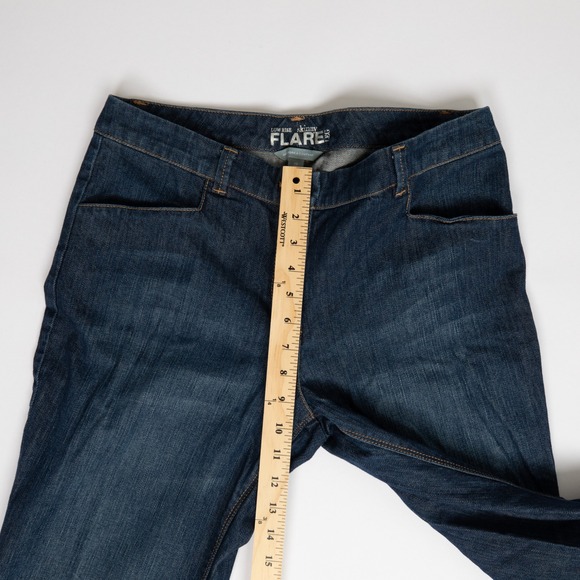 New York & Company Women's Size 10‎ Blue Low Rise Skinny Flare Jeans - Picture 4 of 12